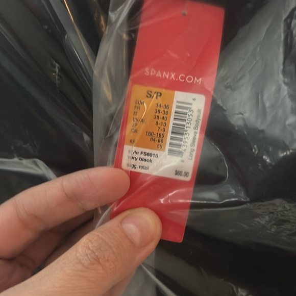 Spanx Long Sleeve Body Suit Slimming Size Small Style FS6015 Very Blac… - Picture 5 of 6